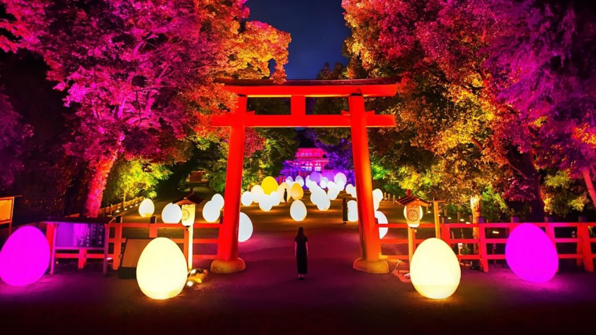 小伙伴們快看過來，TeamLab又帶新作品來世界遺產(chǎn)京都“下鴨神社”了
